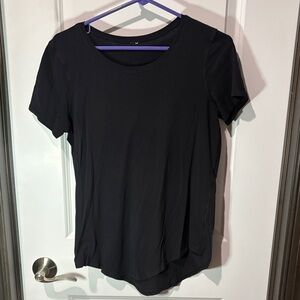 lululemon athletica Black Short Sleeve Scoop Neck Top